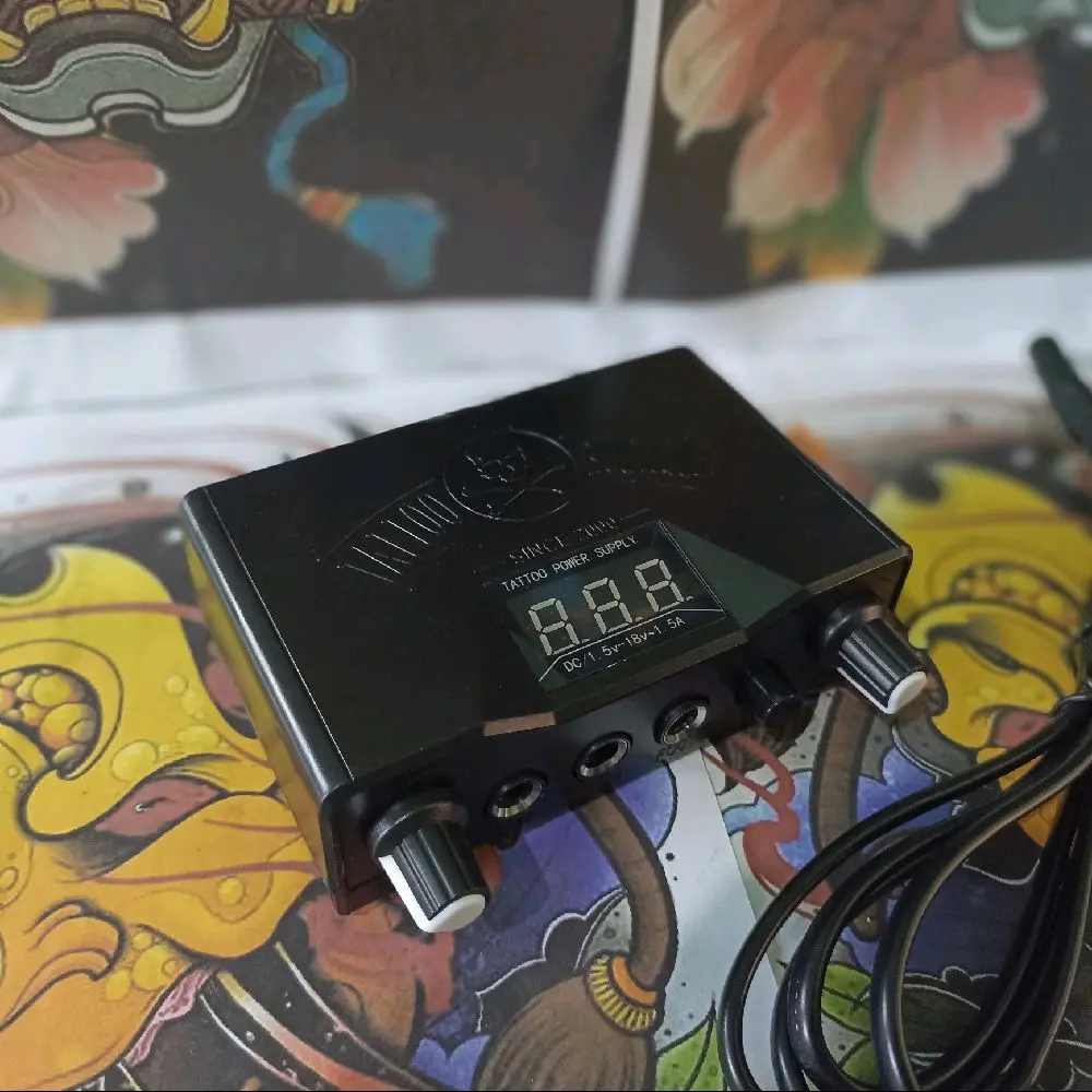 Power Supply Dual output untuk tato tubuh include kabel power supply