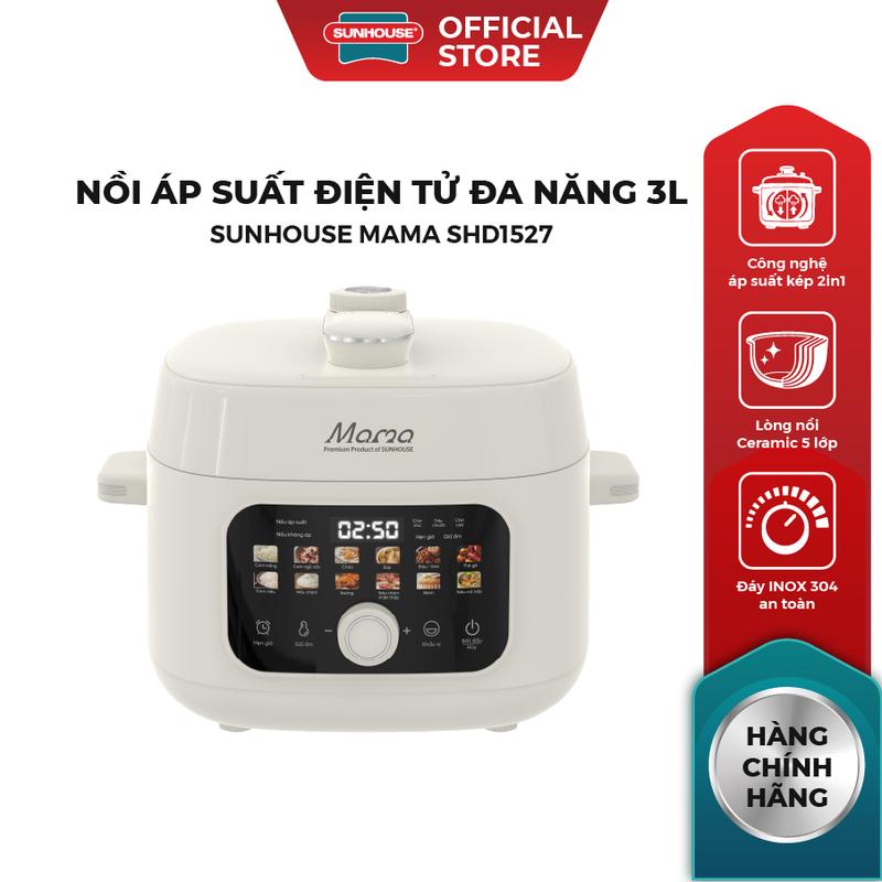 NỒI ÁP SUẤT ĐIỆN TỬ ĐA NĂNG 3L SUNHOUSE MAMA SHD1527