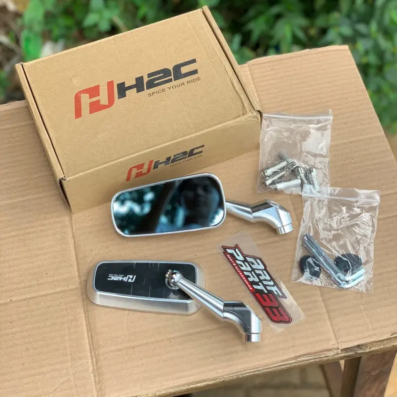 ￼Spion Model H2C Original Vietnam Universal Semua Motor 1 Set Kanan Kiri Detail Kontes Motorcycle Asli 1