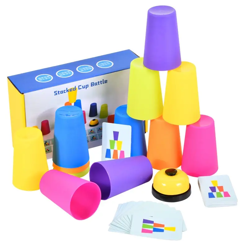 Stacking Cups Game Educational Colour and Shape Matching Game Party Gift