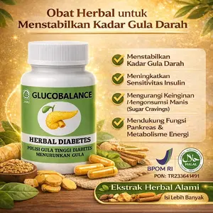 Glucobalance Herbal Diabetes - Obat Herbal untuk Menstabilkan Kadar Gula Darah Meningkatkan Sensitivitas Insulin & Mengurangi Keinginan Manis