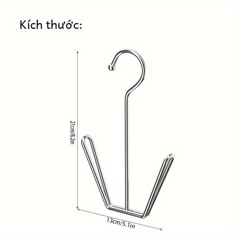 Móc Treo Giá Để Giày Bằng Thép Không Gỉ, Có Sẵn Trong 3 / 6 Cái, Dụng Cụ Sắp Xếp Giày Treo Bằng Kim Loại, Giá Phơi Đồ Tiết Kiệm Không Gian, Có Móc, Cho Thanh Treo Tủ Quần Áo, Màu Bạc, Phụ Kiện Đựng Đồ Gia Dụng Và Giặt Là 4