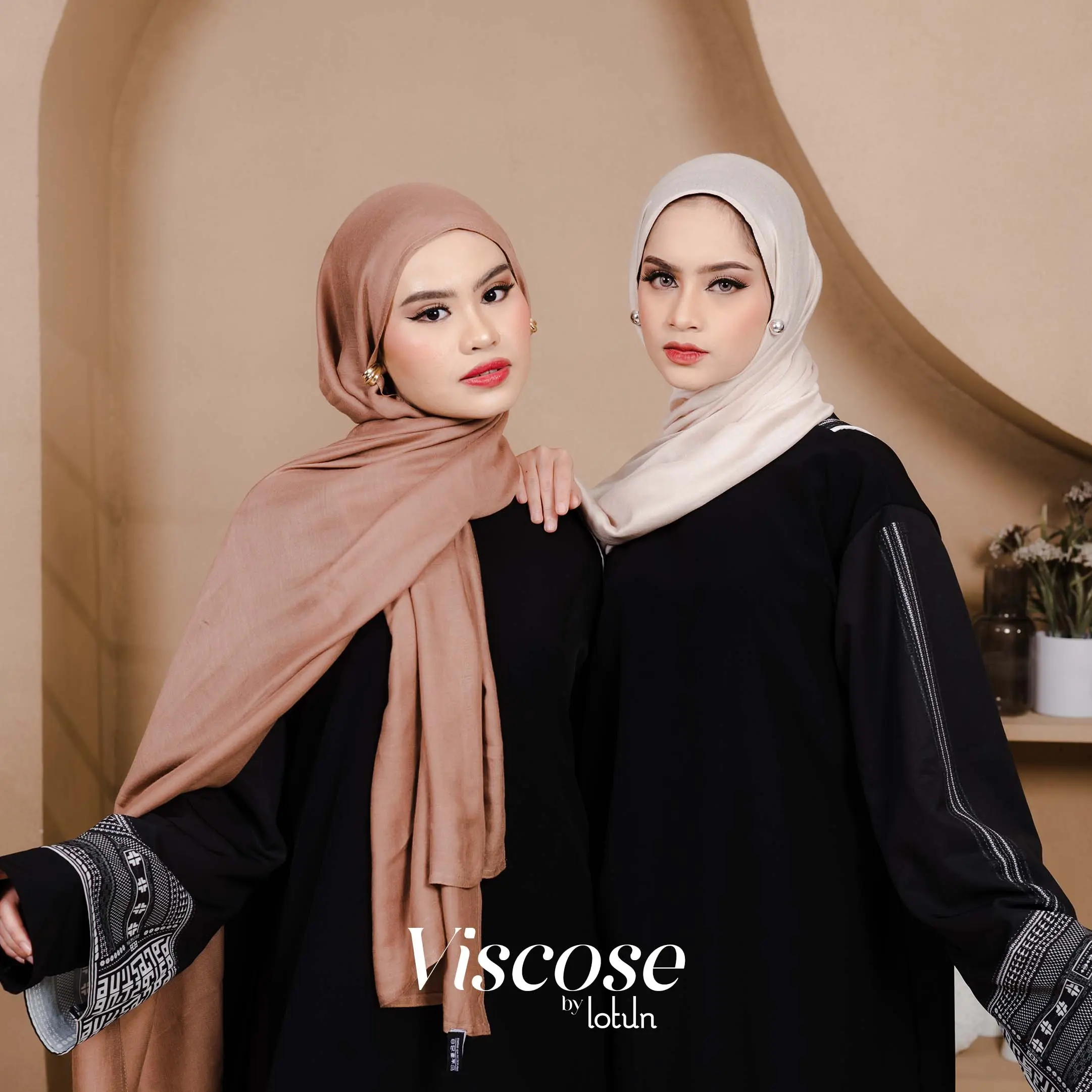 Lotun Viscose Series - Premium Scarf Modal Solid Color 180x70cm