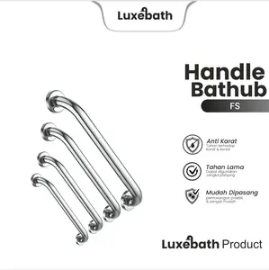 LUXEBATH - Pegangan Kamar Mandi Bathtub Anti Licin Stainless FS-190+FS-191+FS-192+FS-193 Pipa Modern