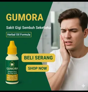 GUMORA Herbal Oil untuk Sakit Gigi & Gusi Bengkak - Menghilangkan Sakit Gigi secara cepat dan tepat