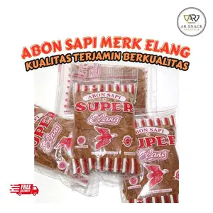 Abon Sapi merk Elang 100 gram kualitas terjamin berkualitas. Daging Food Pedas,manis. Instan Enak Simpel
