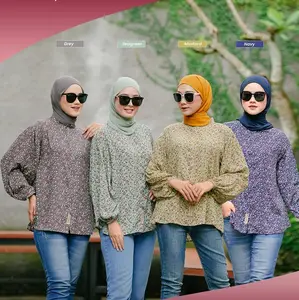 Kamela blouse rayon ghiina fashion wanita Muslim
