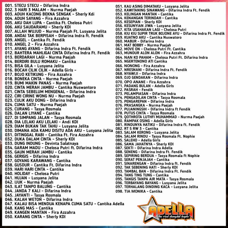 KASET MP3 DANGDUT OM ADELLA ALBUM TERBARU 2025 - KASET DANGDUT KOPLO TERBARU - KASET DANGDUT OM ADELLA VIRAL - KASET CD MOBIL - KASET CD MP3 DANGDUT KOPLO TERBARU - KASET DANGDUT VIRAL -DANGDUT JAWA KOPLO-KASET MOBIL MP3 LAGU DANGDUT KOPLO-LAGU CAMPURSARI