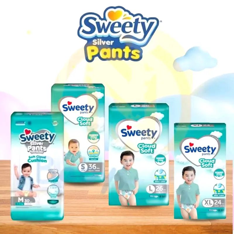 POPOK BAYI Sweety Silver NBS40 S36 M30 L26 XL24 Newborn Kering