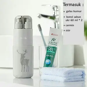 Botol sabun cair untuk travel / tempat sikat gigi odol untuk travel