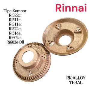 [2pcs]Burner Kompor Gas Rinnai / Sumbu Kompor Kuningan Alloy Bahan Tebal untuk Tipe Ri522c Ri511c Ri511e Ri522e Ri514e Ri602e Ri603e DLL