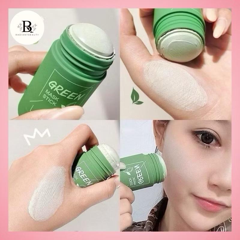 [ COD ] MEIDIAN Green Mask Stick 100% Original Masker Wajah Green Tea Pembersih komedo Hidung & Wajah 1