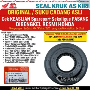 Seal Kruk AS Kiri Beat Fi POP Street Scoopy Spacy Fi Vario 110 Karbu Original AHM Honda 100%