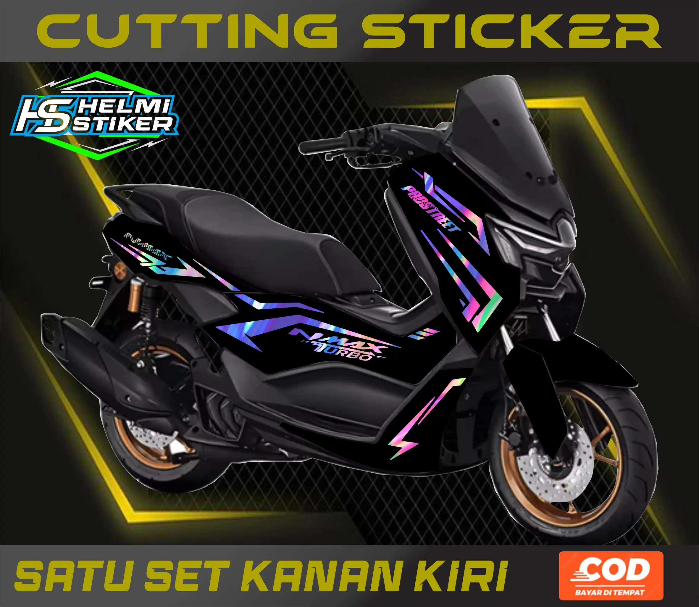 STRIPING CUTTING STICKER LIS VARIASI YAMAHA NMAX TURBO \ NEO ALL NEW STIKER Motorcycle Motorcycle