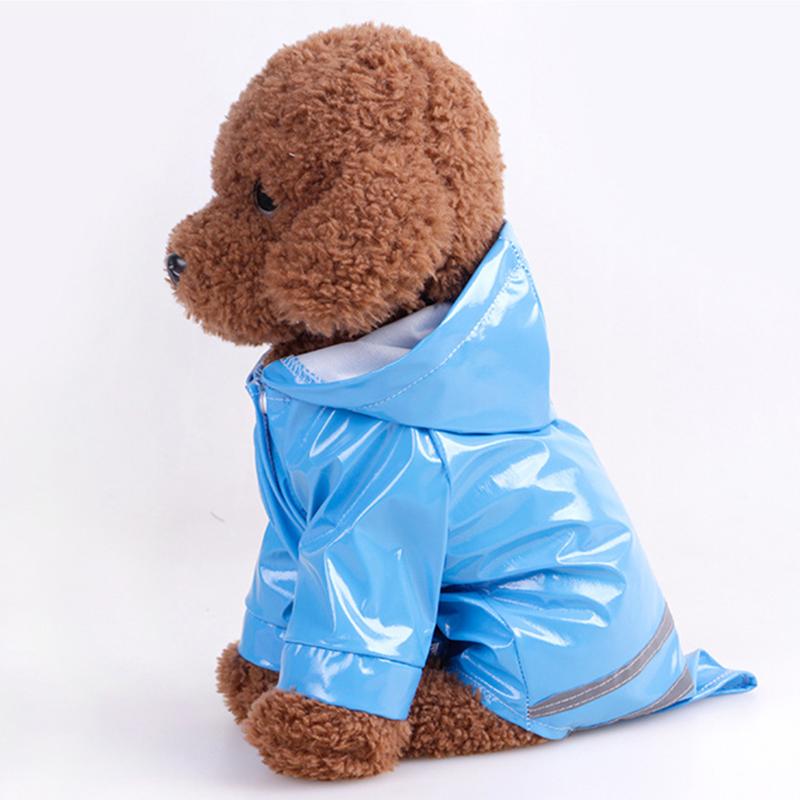 Product Introduction of Áo mưa cho chó, áo khoác phản quang PU, có mũ trùm đầu, chống gió, thích hợp cho chó và mèo, quần áo 10