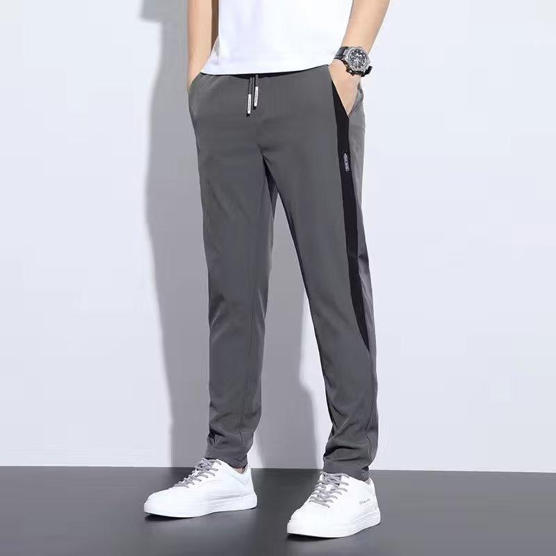 Quần dài nam thể thao quần jogger trơn ống xuông thun Poly PHỐI MÀU thời trang năng động form rộng có big size
