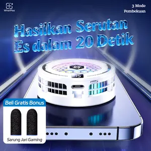 【COD】WhatPlus Ai Fan Cooler Radiator B SL-71 Fan Cooler HP Gaming Magnetic RGB Up to -15°C Dengan Klip Penjepit for Iphone Android Original dengan Kontrol Dingin Es