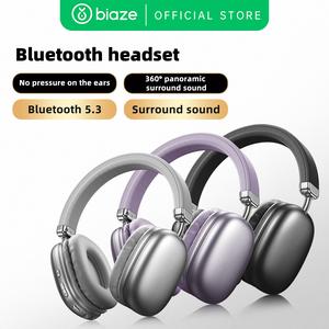 Biaze D86 ProMallEncok Wireless Bluetooth 5.3 Headphone DenoiseSubwoofer Adjustable Game /Music ModeHeadsets 6D Music Sound Games Headsets