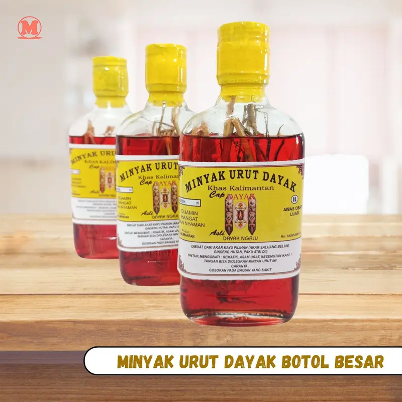 MIinyak Urut Dayak Cap Dayak-botol besar 4