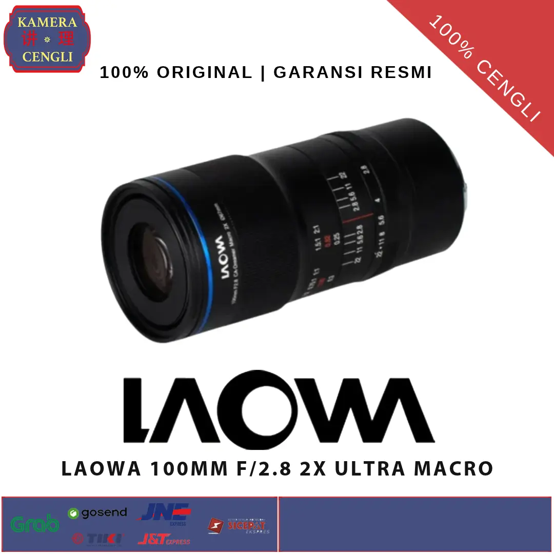 LAOWA 100MM F/2.8 2X ULTRA MACRO APO LENS Garansi Resmi