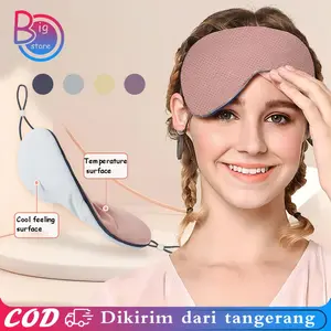 2 Sisi Penutup Mata Tidur / Masker Mata Tidur / Kacamata Tidur / Warm Dan Cool Eye Mask