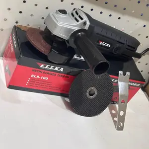 ELLKA Mesin Gerinda Tangan ELL8-100 4 Inch 600 Watt dengan 2 Mata Gerinda dan Aksesoris Kualitas Terbaik