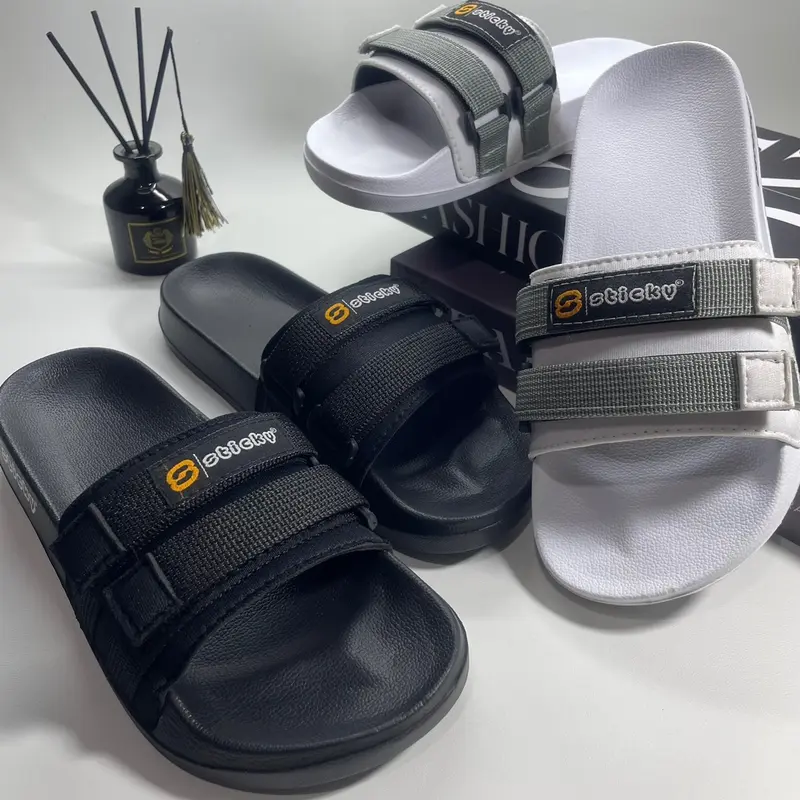 Sandal slide anak sandal Slip ON Anak Dewasa Ukuran 26-43 Distro Premium Fashion Sendal Sandals & Flip Flops selop rafathar Ujung Terbuka Tanpa Hak karet Rubber Ujung Bundar baim solobong 4
