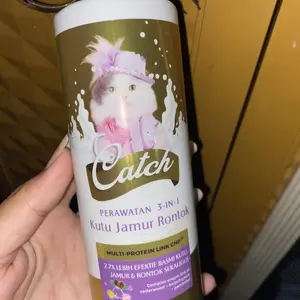 Catch - Shampoo Kucing Anti Kutu , Anti Rontok , Anti Jamur ,  Solusi 3-in1, dan Bulu Putih