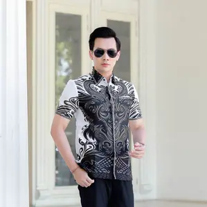 Batik Pria Hem Smock Bordir B463 Katun Premium