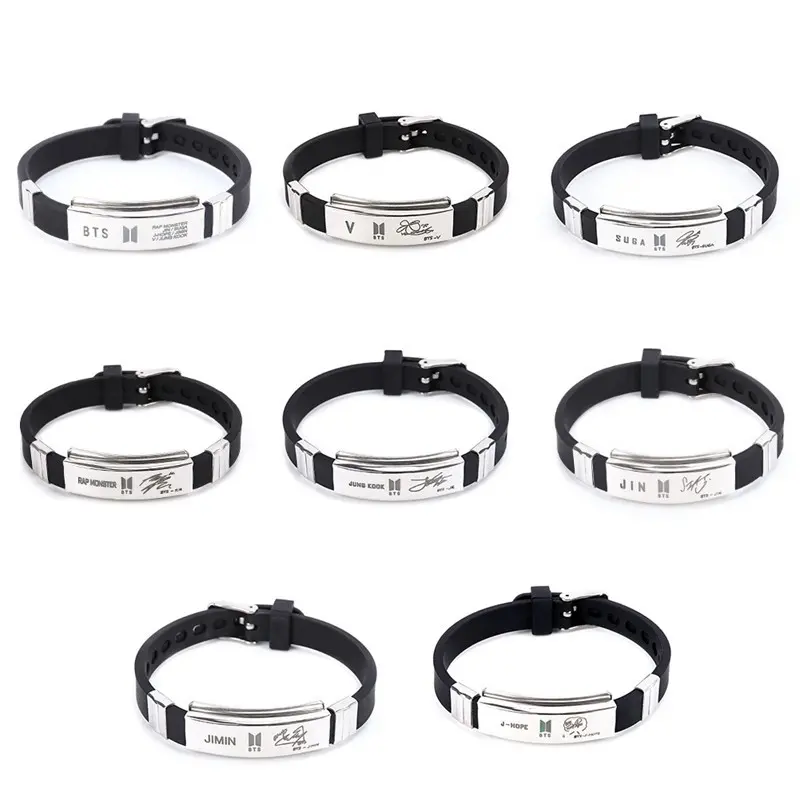 Gelang BTS KPOP Bangtan Boys Gelang Bangle Bracelet Titanium