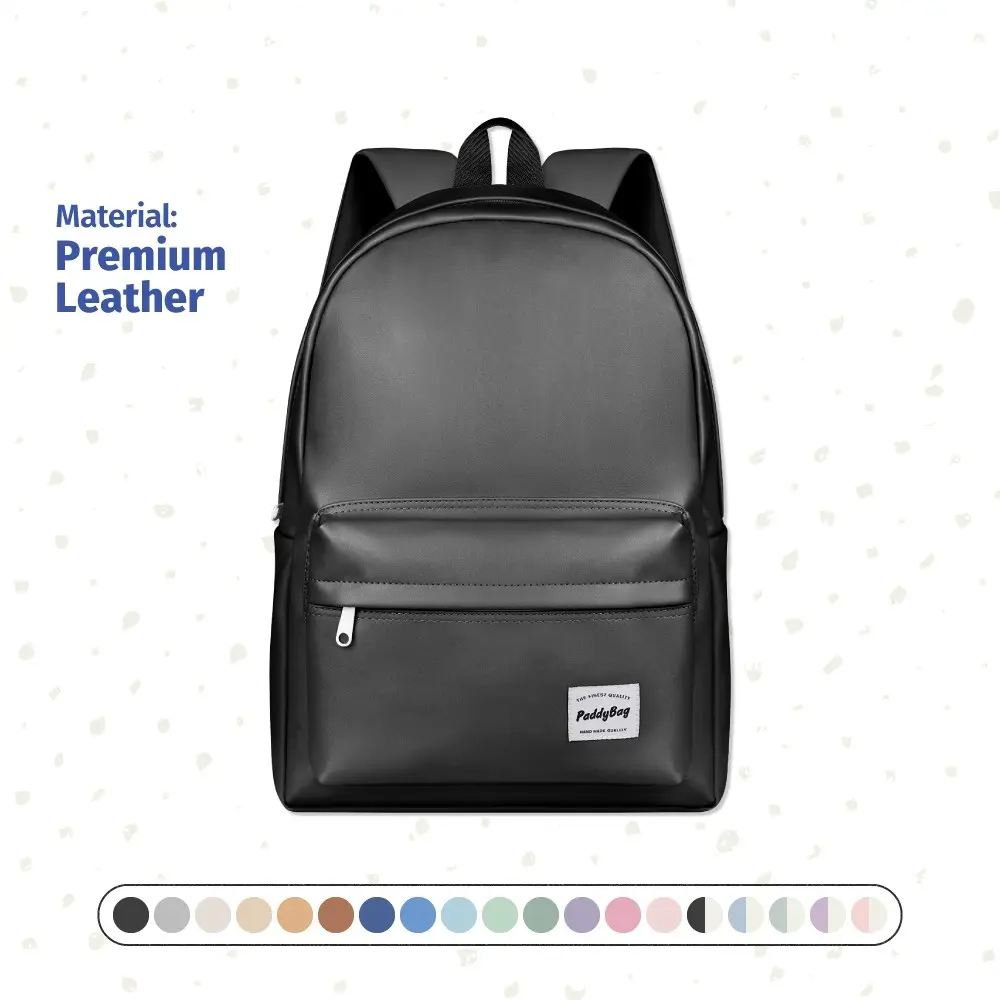 Paddy Basic Leather Backpack - Paddybag Tas Ransel Kulit Sekolah Serbaguna
