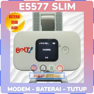 (PERNAH DIPAKAI) Modem Mifi Wifi Bolt E5577 Slim Huawei E5577 Slim Bisa Semua Operator 4G dengan Baterai 1500mAh