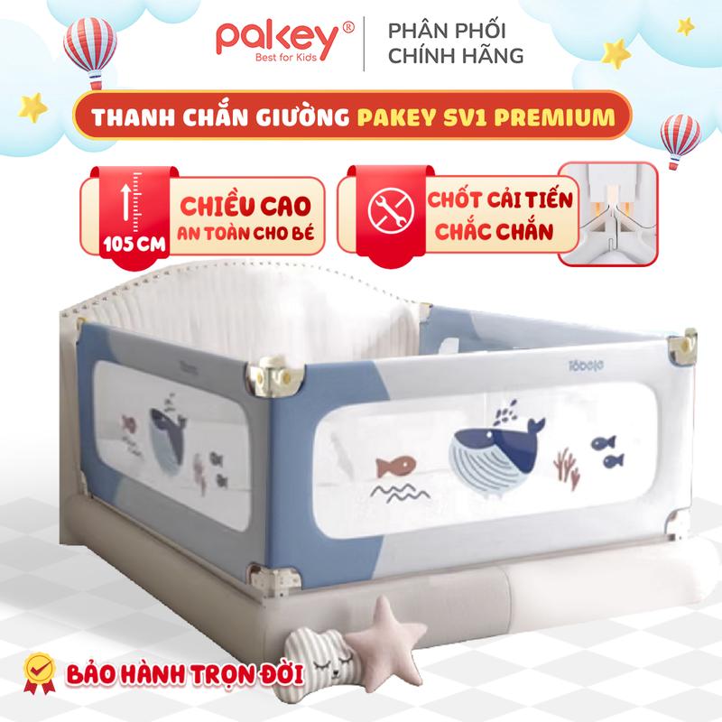  Thanh Chắn Giường PAKEY Premium SV1 Cao Cấp Nâng Hạ Dễ Dàng Bằng Một Tay Đạt Chiều Cao Lên Đến 105cm Có Thể Điều Chỉnh Phù Hợp Với Mọi Loại Nệm Trong Nhà 