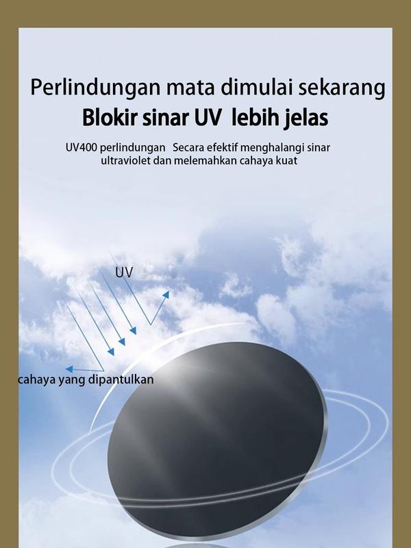 【Kacamata matahari】【Gaya yang Sama dengan Selebriti Tiongkok】【COD】Desain bingkai besar，Melindungi dari sinar ultraviolet，Kerajinan yang indah，kacamata, Eyewear, Sunglasses 6