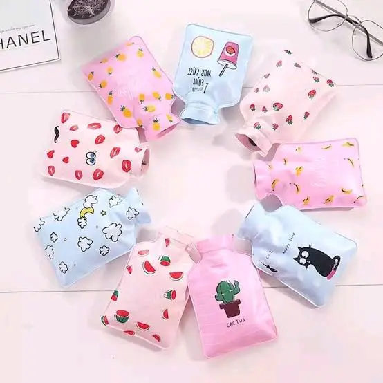 [1 Pcs] Kantong Kompres Air Panas Air Dingin Kompress Demam Dan Nyeri Motif Kartun Serbaguna