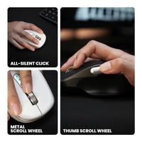 Gambar REXUS Flow QZ20 Ergonomic Silent Click Wireless - Office Mouse Wireless dari Techno Computer Bali Kota Denpasar 3 Tokopedia