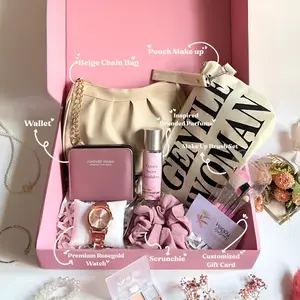 Kadodibox Paket Kado Cewek Aesthetic Hadiah Pacar Cewek Bermanfaat Hampers Gift Cewek Pink Package Ulang Tahun Wisuda Perempuan Pita