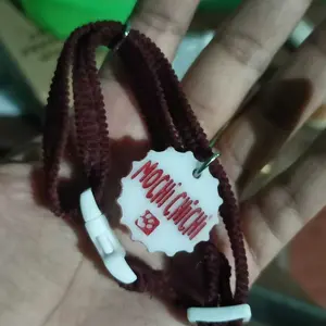 Kalung Kucing Custom Nama Kulit Sintetis Bahan PVC dan AKRILIK - PRECIOUS PET NECKLACE