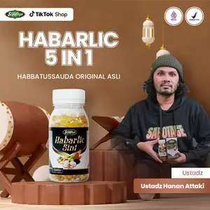 Habarlic 5in1 Kapsul | 1 Botol isi 100 I Habbatussauda Garlic Propolis Minyak Zaitun Rimpang Jahe I BPOM Halal