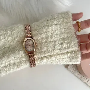 KOOLEY Jam Tangan Wanita Doukou Oval DK11 Stainless Vintage Watch Women COD