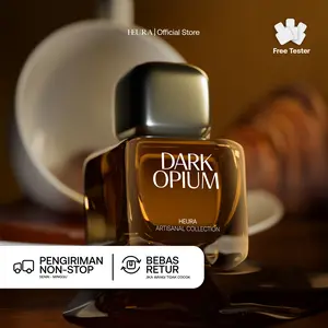 HEURA Dark Opium - Extrait de Parfum - Aroma Fresh Kopi Vanilla Elegan Floral Parfum Tahan Lama