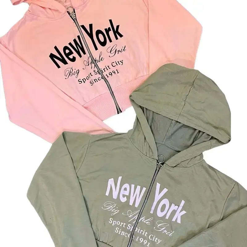jaket hodie jiper crop wanita Panjang 0