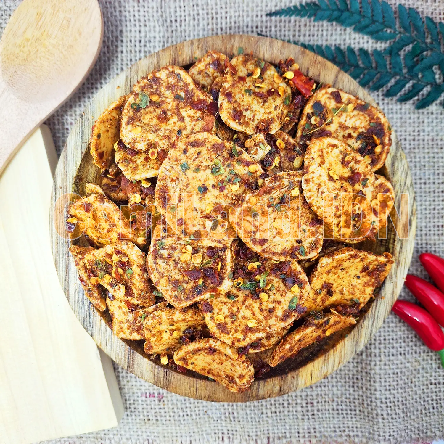 CemiLand.IDN - Basreng 100gr Cemilan Pedas Asin Daun Jeruk Renyah Enak, Snack Lezat Banyak Varian Rasa