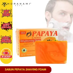 Sabun Pepaya Mamaya Brightening Soap 135gr Sabun Cuci Muka Busa Cukur Jenggot Pria Wanita
