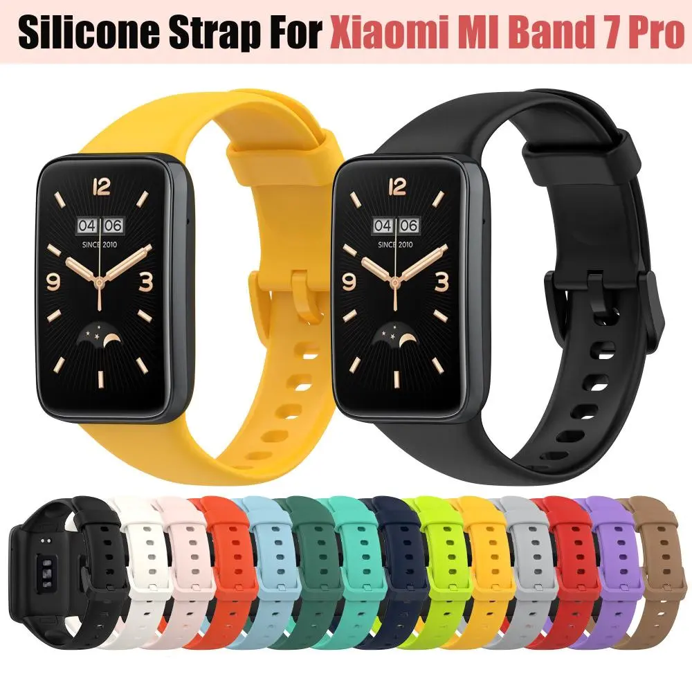 Dây đeo silicon thay thế cho vòng đeo tay, phụ kiện cho Xiaomi Mi Band 7 Pro, mới
