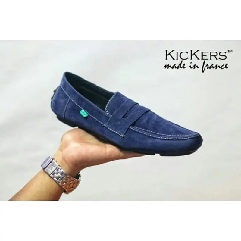 Sepatu Slop Pria Kickers Javlin Casual Formal Kerja Kuliah Santai Slip On 5