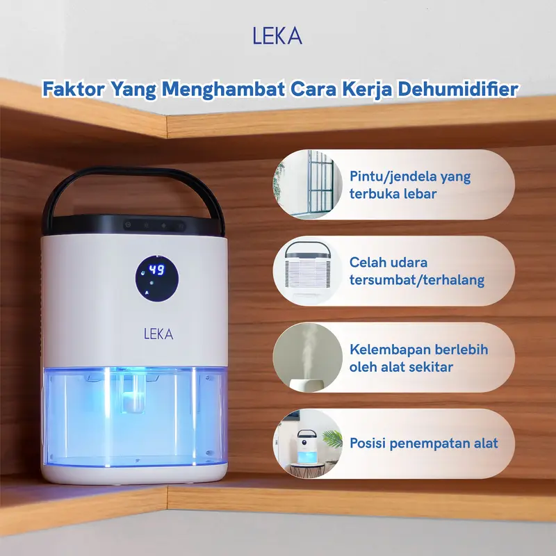 LEKA DH6223 Breeze Dehumidifier - Serap Air Penyerap Kelembaban Udara 4