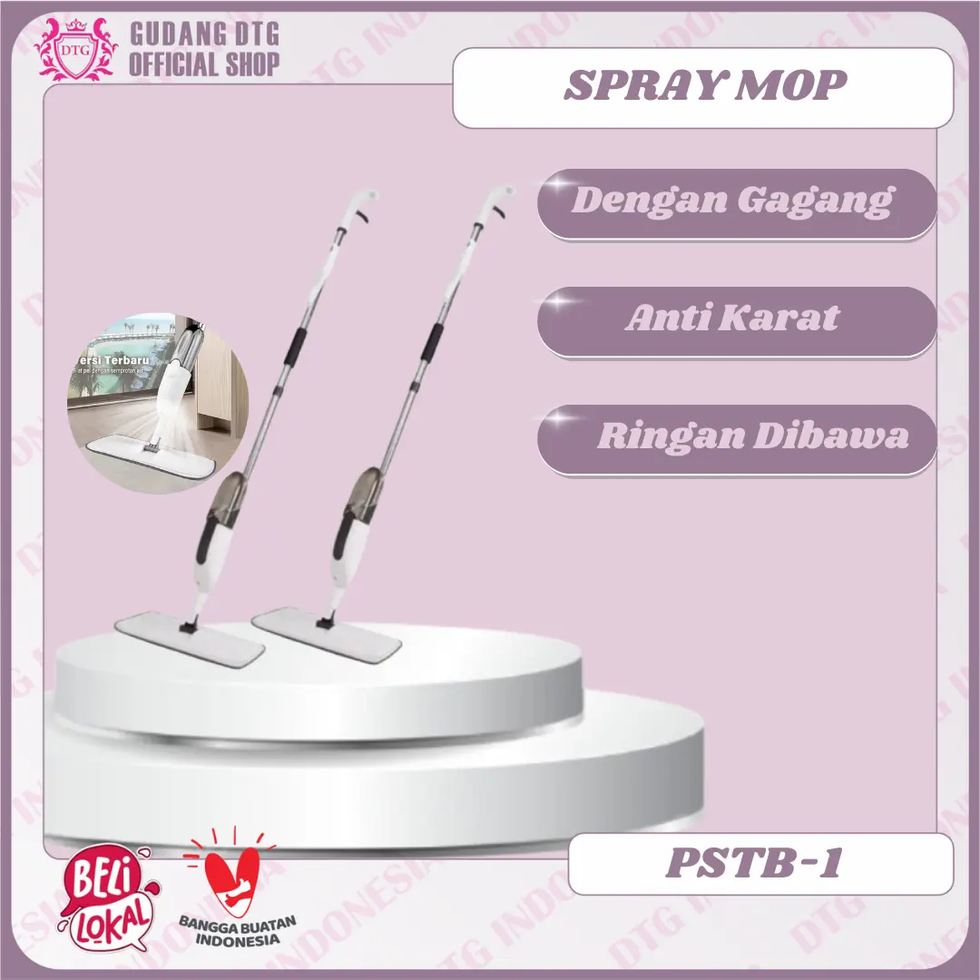 Gudang DTG Alat Pel Praktis Dan Efisien Alat Pel Lantai Ultra Mop Cleanze Pray Super Mop Alat Pembersih
