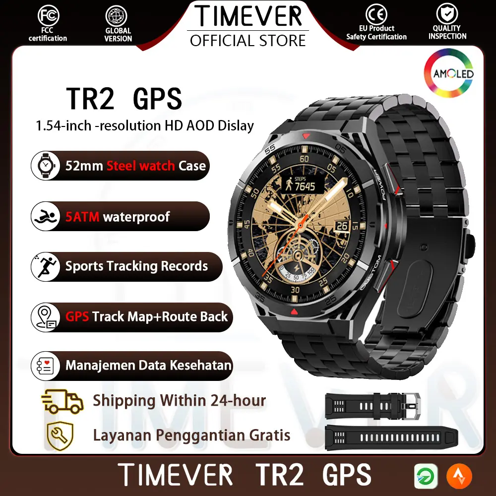 TR2 hitam+Steel band