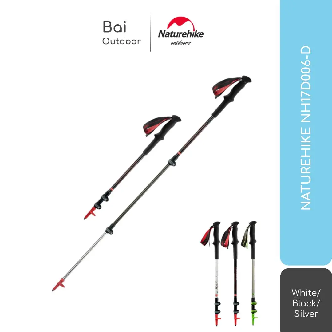 TREKKING POLE HIKING ULTRALIGHT CARBON ALUMINIUM NATUREHIKE NH17D006-D